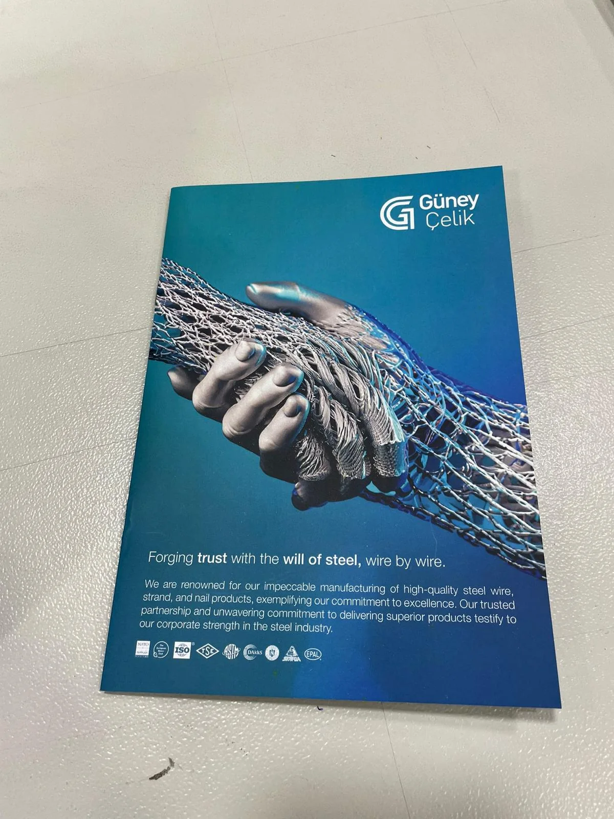 Güney Çelik kurumsal yayın tasarımı