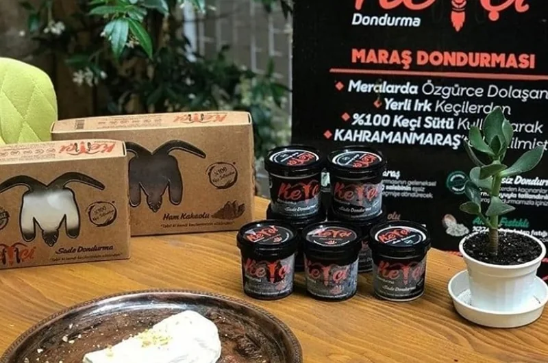 Ketçi Ice Cream products and packaging